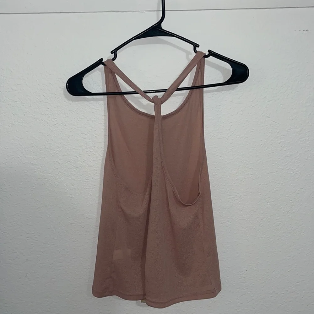 Open Back Racerback Workout Tank Top - Picture 2 of 3